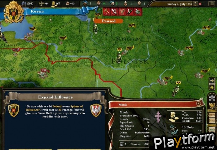 Europa Universalis III: Heir to the Throne (PC)