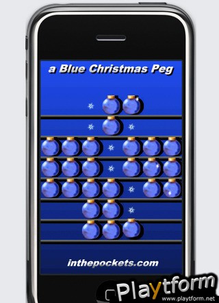 a Blue Christmas Peg ! (iPhone/iPod)