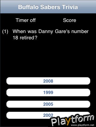 Buffalo Sabers Hockey Trivia (iPhone/iPod)