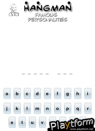 Hangman Famous Personalities (iPhone/iPod)