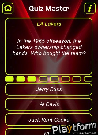 LA Lakers Trivia Quiz (iPhone/iPod)