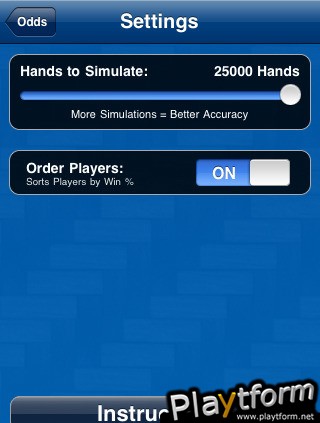 Omaha Poker Odds Calculator (iPhone/iPod)