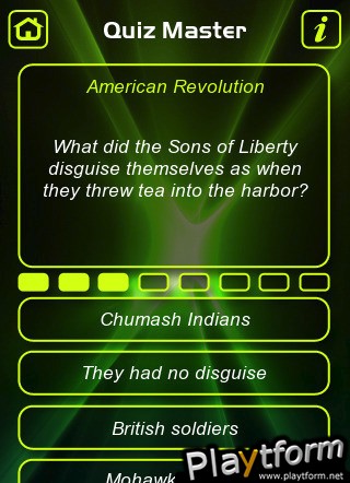 American Revolution Trivia Quiz (iPhone/iPod)