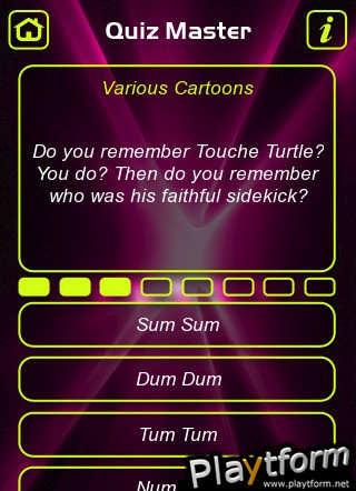 Cartoons Trivia Quiz (iPhone/iPod)