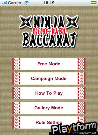 Ninja Baccarat - Oicho Kabu (iPhone/iPod)