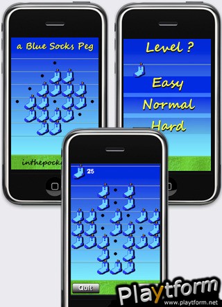 a Blue Socks Peg ! (iPhone/iPod)