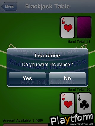 iVegas Blackjack (iPhone/iPod)