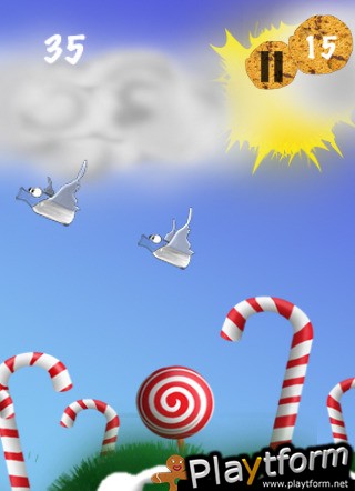 Gingerbread boy's Christmas dream (iPhone/iPod)