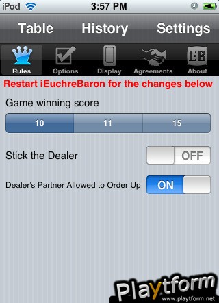 Euchre Baron Pro (iPhone/iPod)