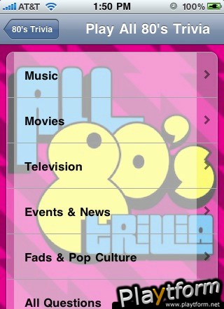 All 80's Trivia (iPhone/iPod)