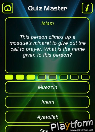 Islam Trivia Quiz (iPhone/iPod)